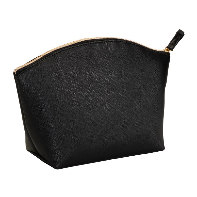 Estuche de belleza multiusos de PU saffiano de grano fino