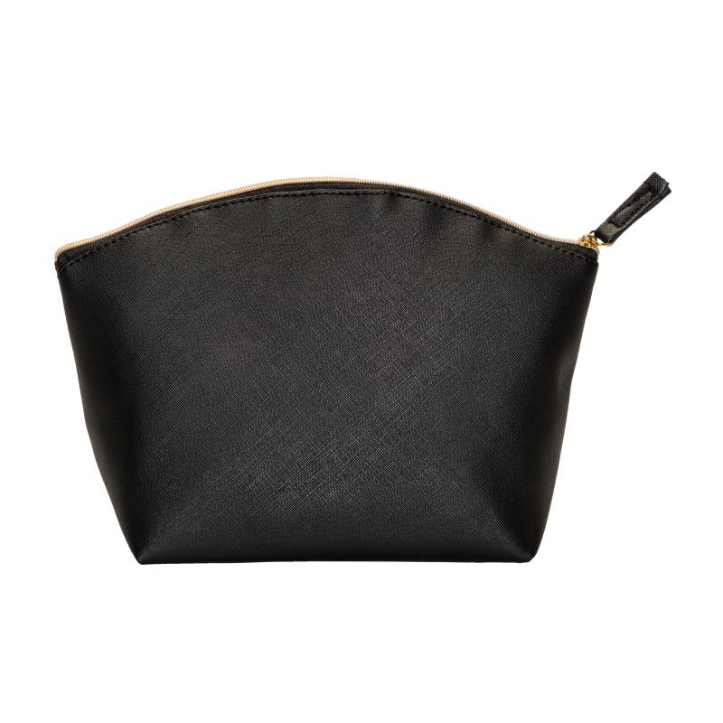 Estuche de belleza multiusos de PU saffiano de grano fino