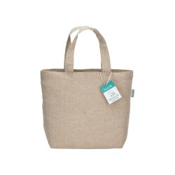 Bolsa de algodón reciclado, 150 g/m&sup2;, con asas cortas