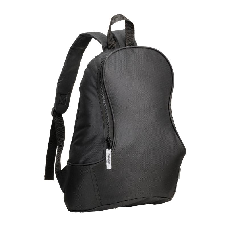 Mochila de poliéster reciclado R-PET con correas ajustables y acolchadas