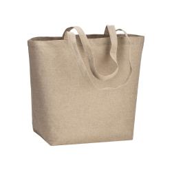 Bolsa de algodón reciclado, 120 g/m&sup2;, con laminado de polipropileno (PP)