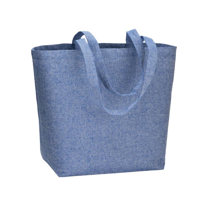 Bolsa de algodón reciclado, 120 g/m&sup2;, con laminado de polipropileno (PP)