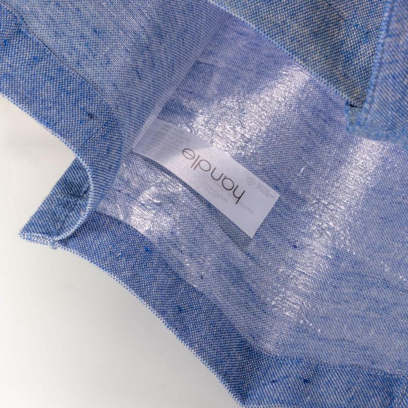 Bolsa de algodón reciclado, 120 g/m&sup2;, con laminado de polipropileno (PP)