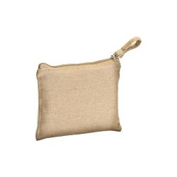 Neceser/monedero de algodón reciclado, 280 g/m&sup2;, con cremallera