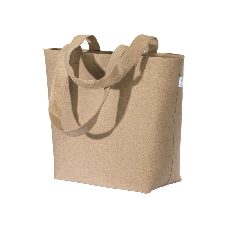 Bolsa con fuelle de algodón reciclado, 280 g/m&sup2;