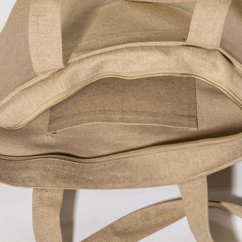 Bolsa con fuelle de algodón reciclado, 280 g/m&sup2;