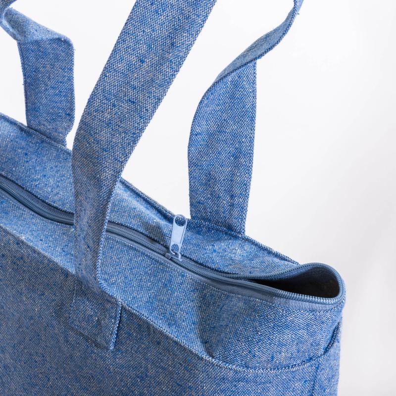 Bolsa con fuelle de algodón reciclado, 280 g/m&sup2;