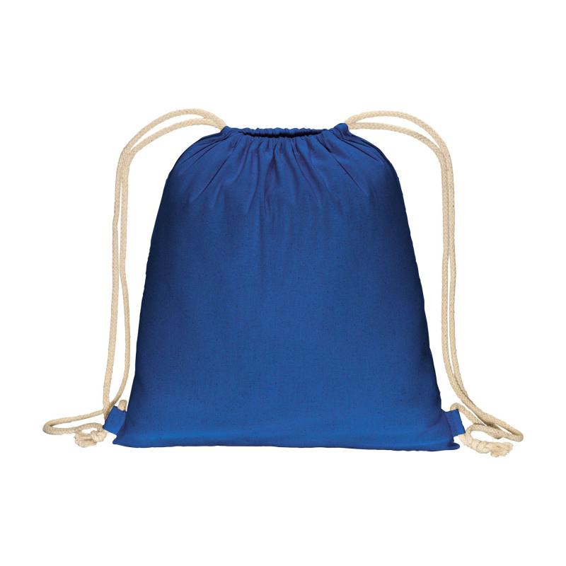 Mochila de algodón de 180 g/m&sup2;, con cierre de cordón