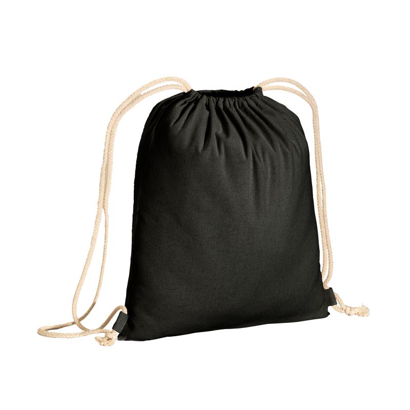 Mochila de algodón de 180 g/m&sup2;, con cierre de cordón