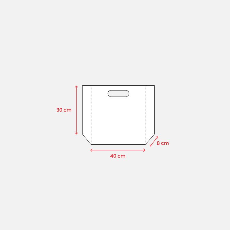 Bolsa termosoldada de R-pet 70 g/m2