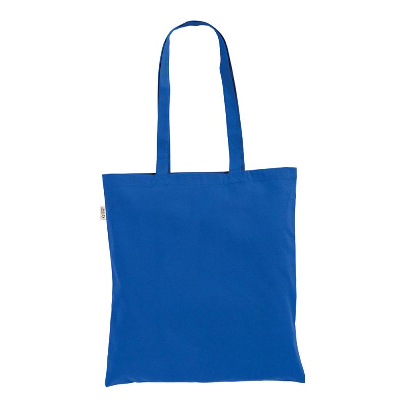 Bolsa de algodón/poliéster reciclado 180 g/m2, asas largas