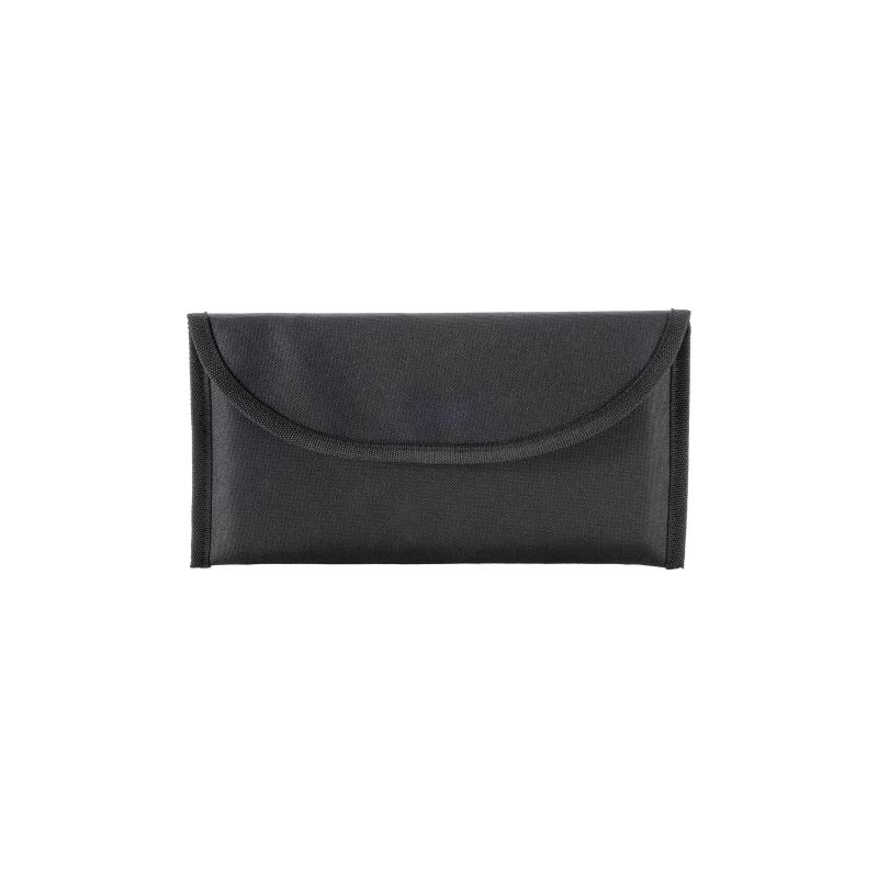 Bolsa portadocumentos de poliéster 600D con dos bolsillos y cierre de velcro