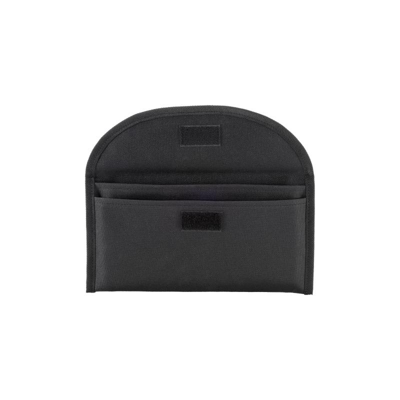 Bolsa portadocumentos de poliéster 600D con dos bolsillos y cierre de velcro