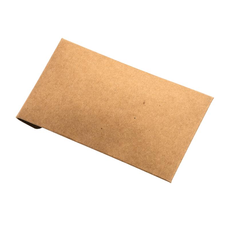 Llavero redondo de metal con detalle frontal de bambú