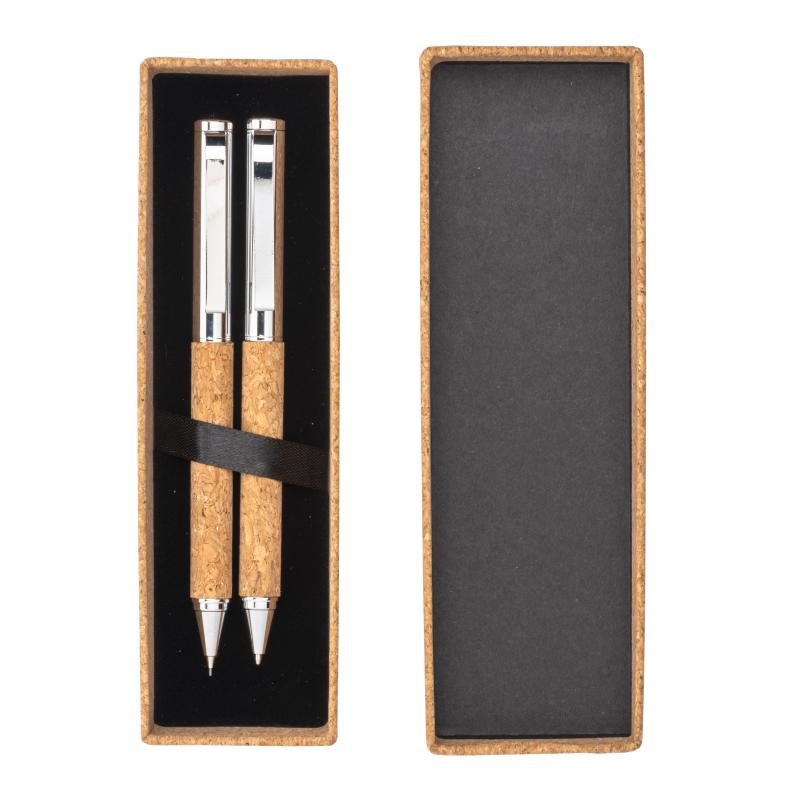 Set compuesto por un boligrafo twist y un portaminas con mina de 0,7 mm