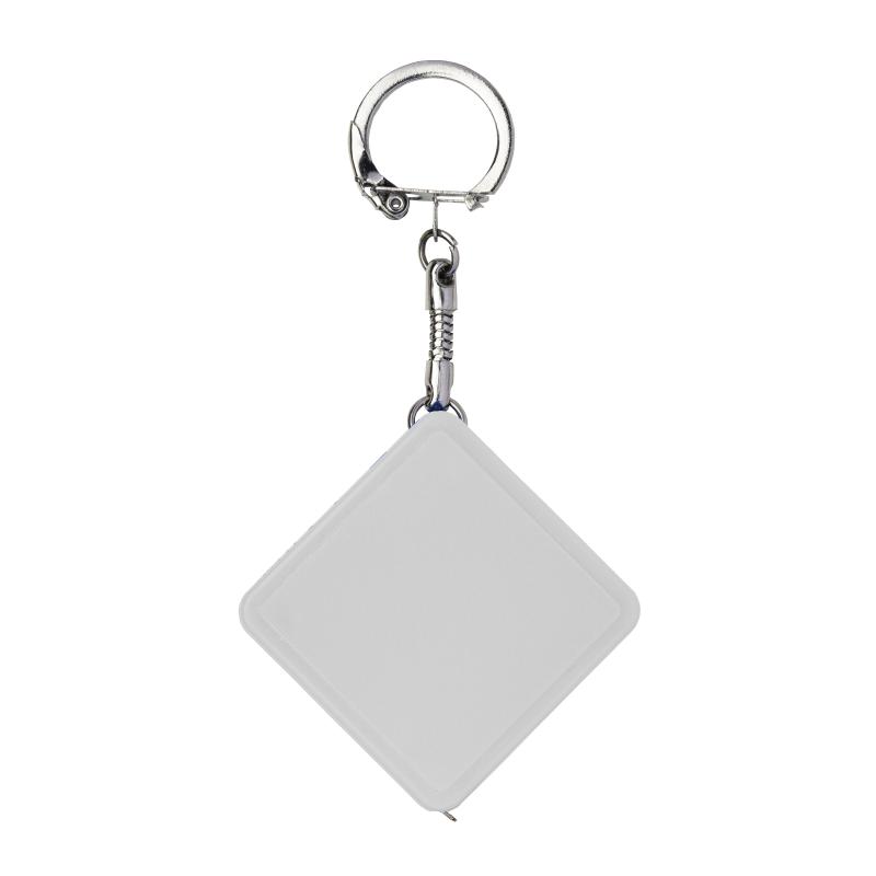 Llavero con cinta métrica flexible