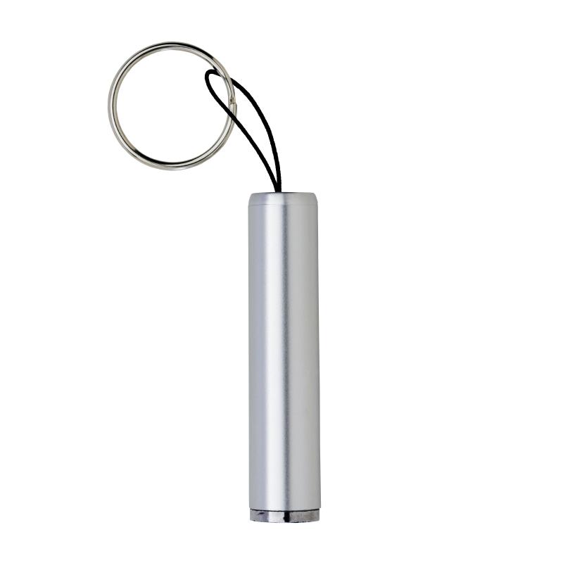 Mini linterna de plástico con luz LED para grabado láser y llavero