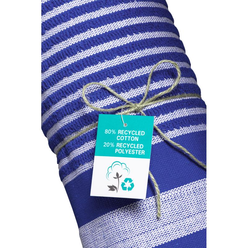 Toalla/pareo de playa de algodón reciclado de 350 g/m2