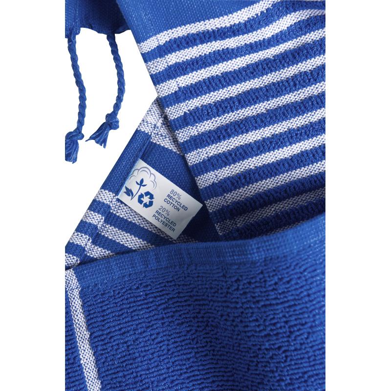 Toalla/pareo de playa de algodón reciclado de 350 g/m2