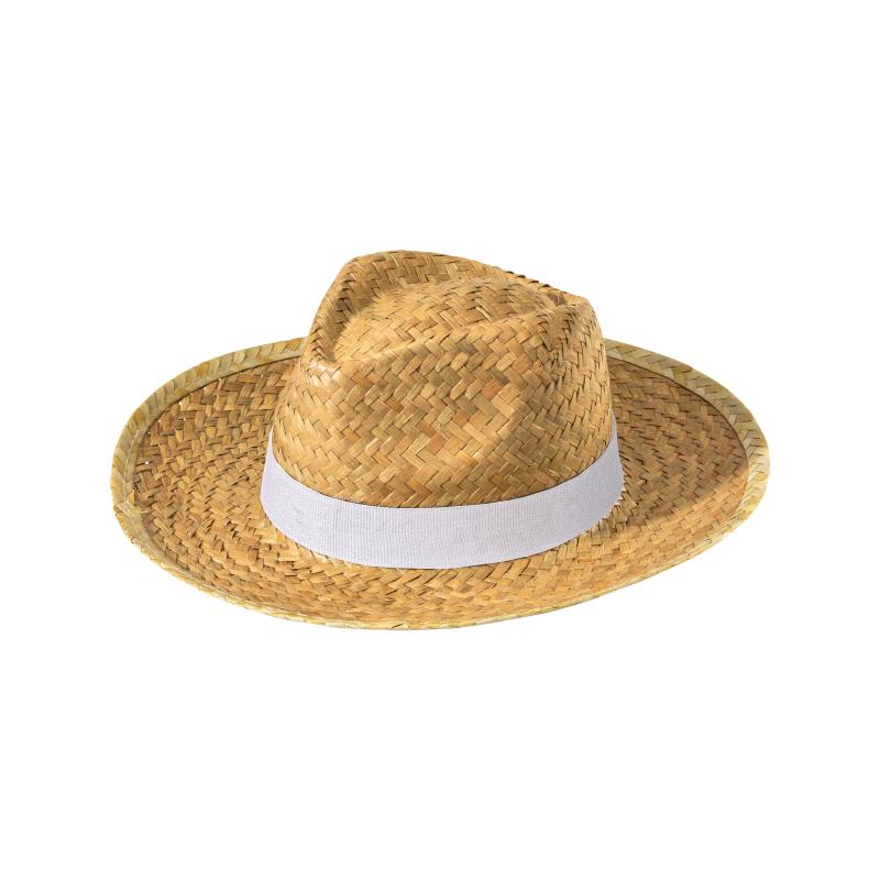 Sombrero de paja con elástico de 3 cm aplicable y personalizable