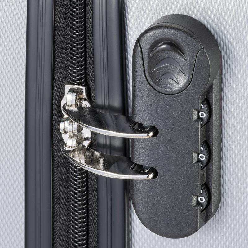 Carro rígido ABS de 20 pulgadas con cierre de seguridad y 4 ruedas giratorias