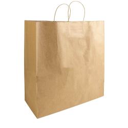 Bolsa de papel reciclado de 100 gr/m2 con fuelle