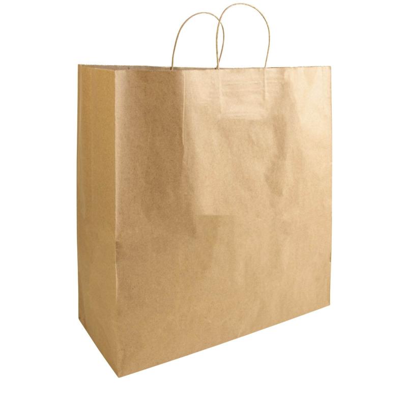 Bolsa de papel reciclado de 100 gr/m2 con fuelle