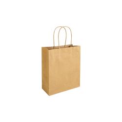 Bolsa de papel reciclado de 100 gr/m2 con fuelle