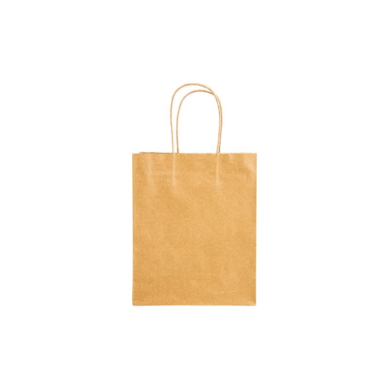 Bolsa de papel reciclado de 100 gr/m2 con fuelle