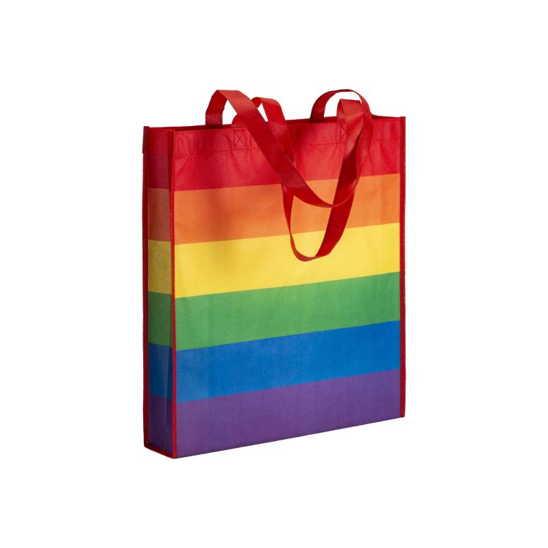 Bolsa arcoris de r-pet 80g/m2, asas largas y fuelle