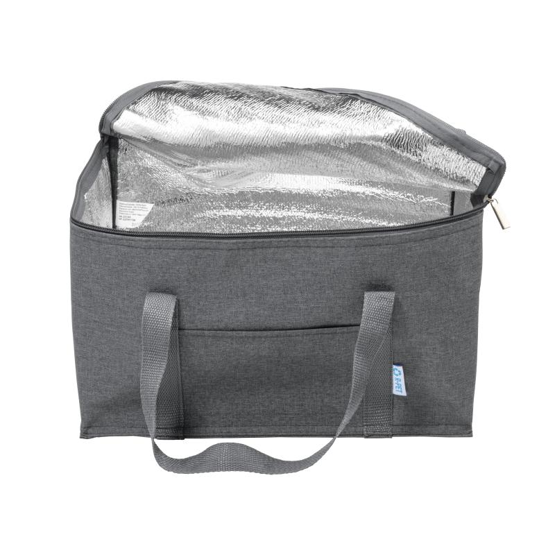 Bolsa nevera r-pet Melange con interior plateado