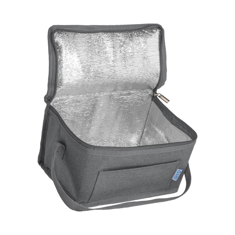 Bolsa nevera r-pet Melange con interior plateado