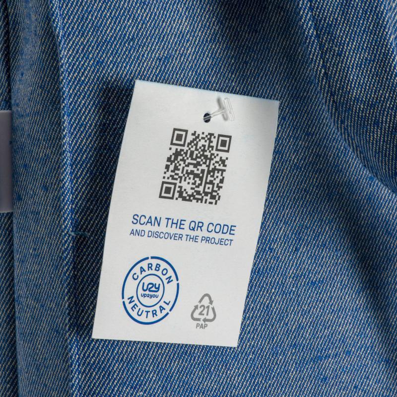 Bolsa de la compra de algodón reciclado neutro en carbono de 280 g/m2