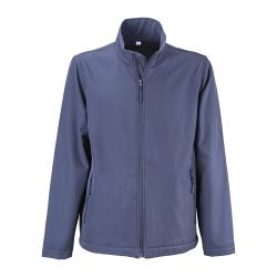 Chaqueta softshell con forro polar, dos bolsillos laterales y cremallera