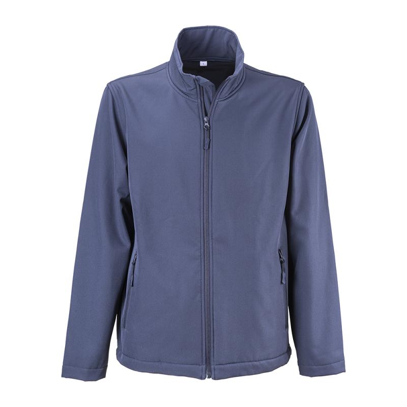 Chaqueta softshell con forro polar, dos bolsillos laterales y cremallera