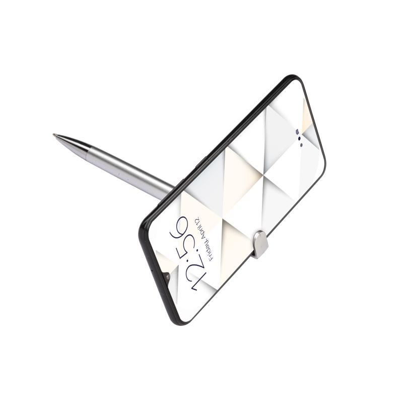 Bolígrafo de plástico con cuerpo metálico