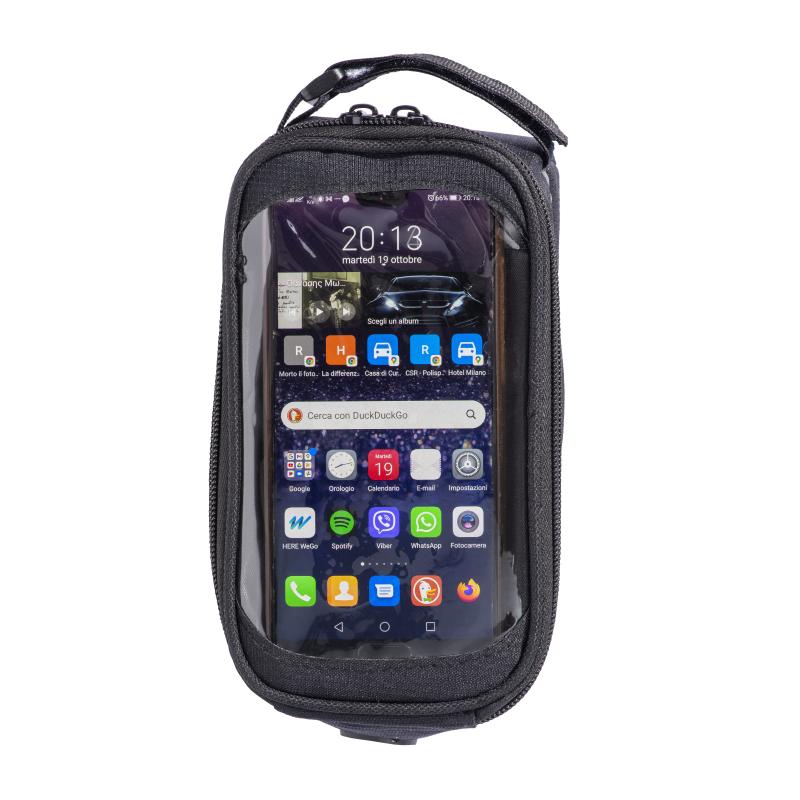 Bolsa para bicicleta en poliéster 600D, con velcro y banda reflectante