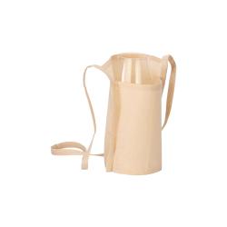 Portavasos de degustación en algodón orgánico de 150 g/m2, con bandolera de 90 cm.