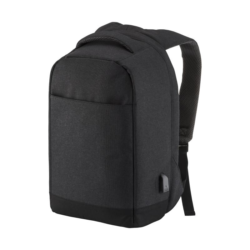 Mochila para PC con bloqueo antirrobo, con toma USB, en poliéster 600D