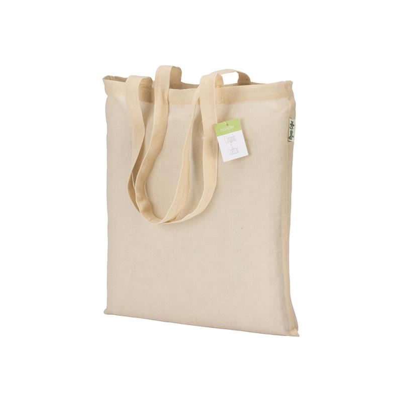 Bolsa de compras de algodón orgánico de 100 g/m&sup2;