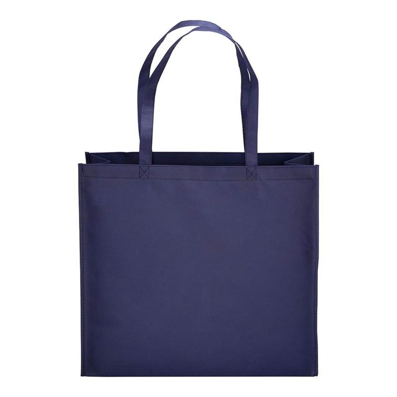 Bolsa de PET reciclado 80 g/m2, asas largas y fuelle