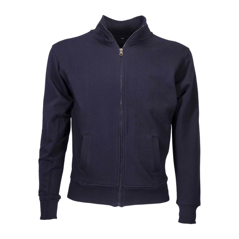 Sudadera con cremallera larga, bolsillos laterales