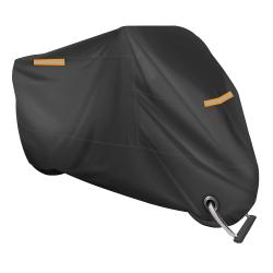 Funda de poliéster 190T para motocicleta con bandas reflectantes