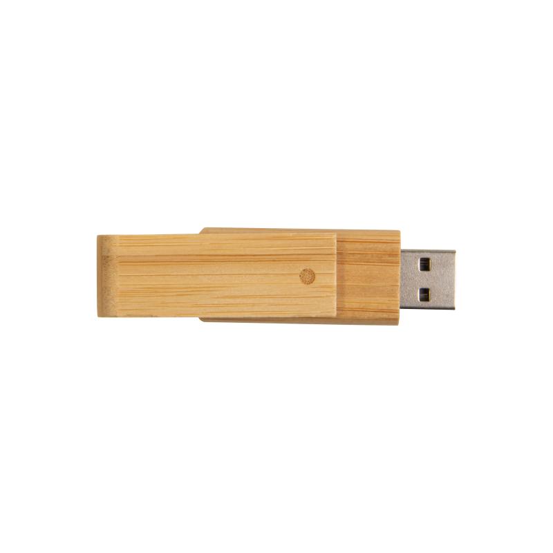 Memoria giratoria USB de 8 Gb en bambú.