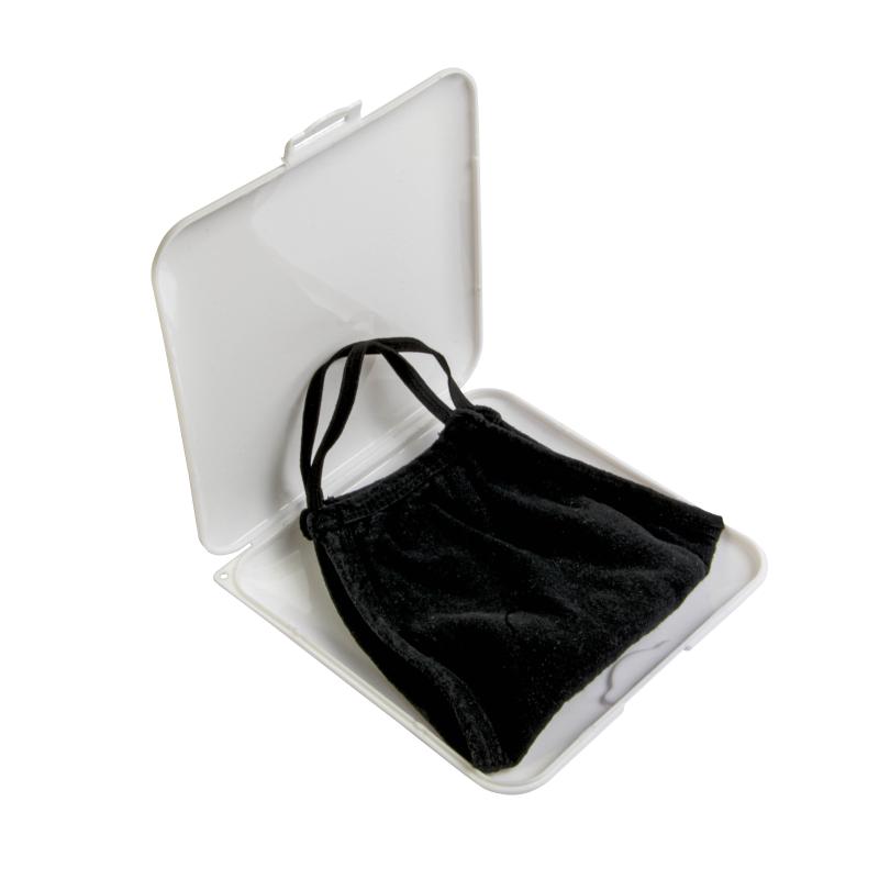 Porta mascarilla de plástico (PP), fabricado con material antibacteriano ISO22196