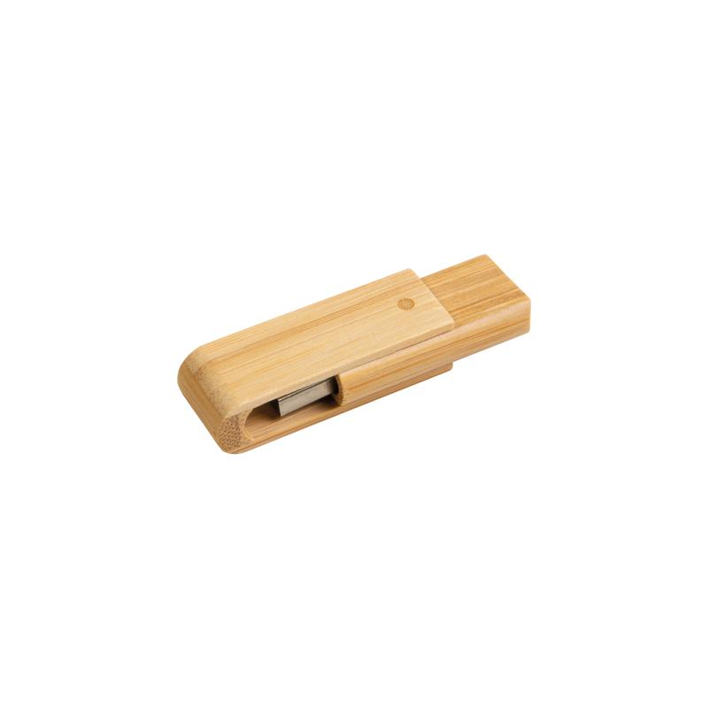 Llave giratoria USB de bambú de 4 Gb