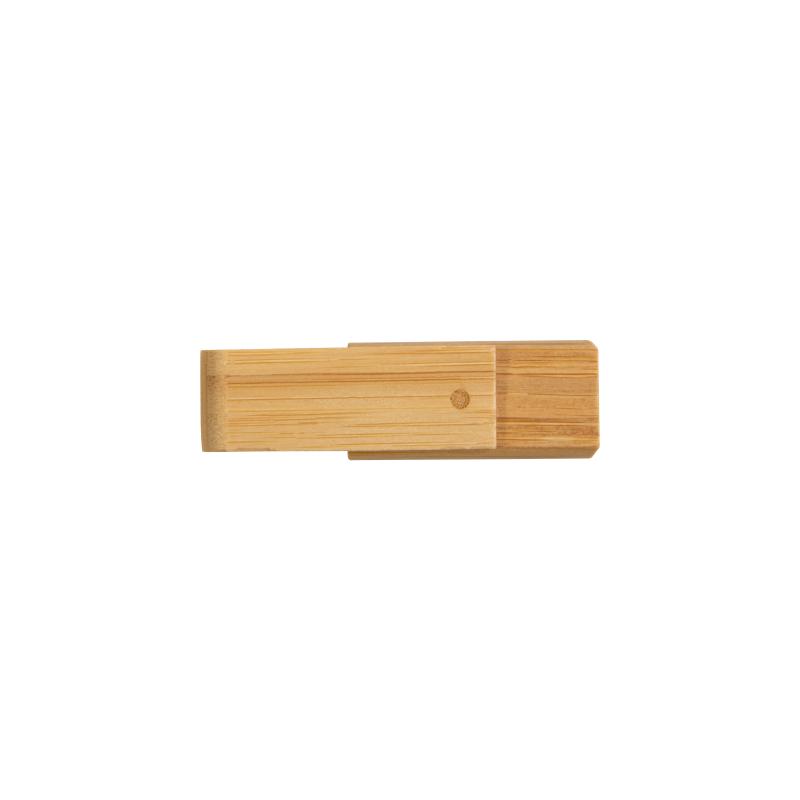 Llave giratoria USB de bambú de 4 Gb