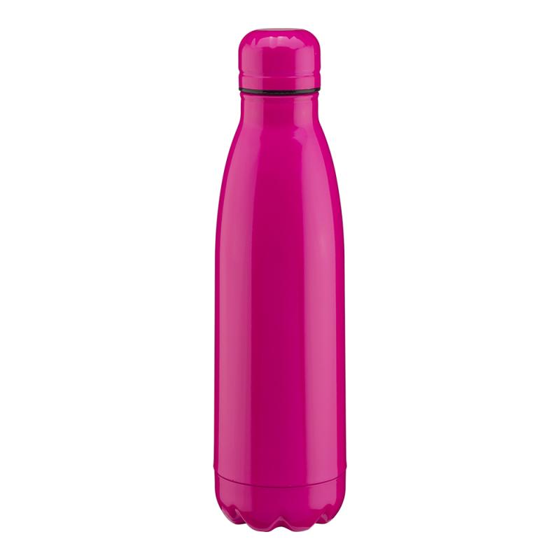 Termo de acero inoxidable de 500ml de capacidad con doble pared aislante. Colores fluo