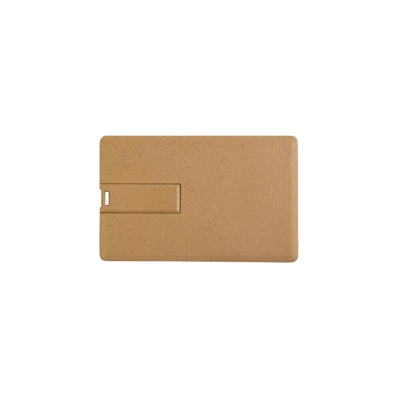 Memoria USB de 4 Gb en forma de pajita de trigo y tarjeta PP