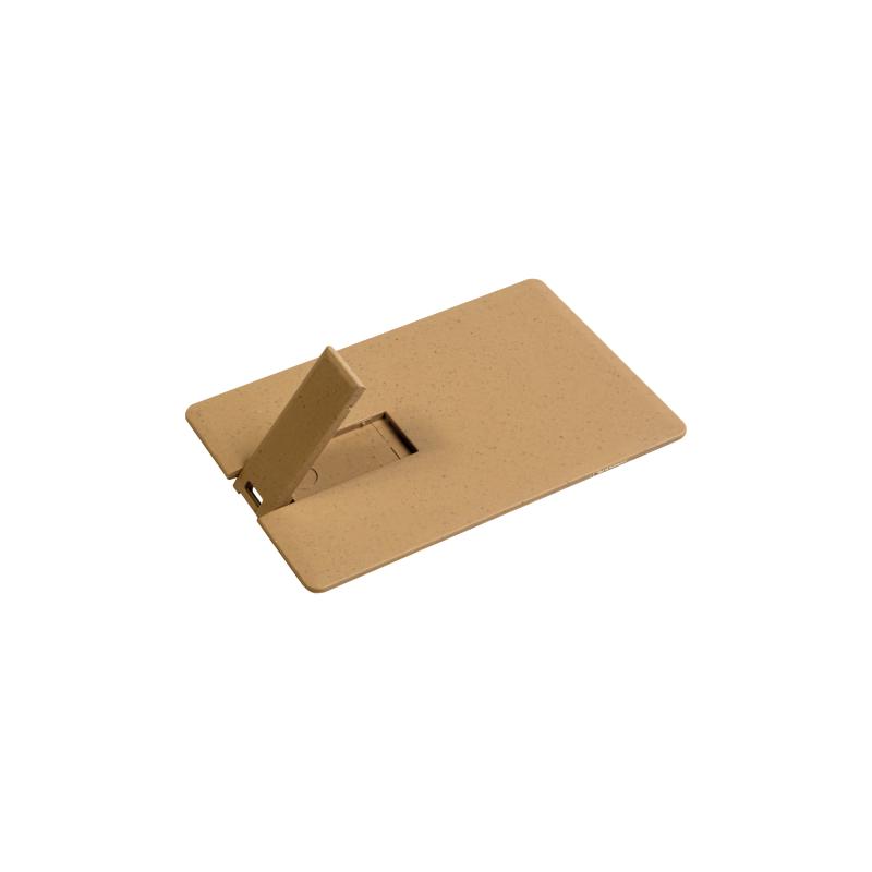 Memoria USB de 4 Gb en forma de pajita de trigo y tarjeta PP